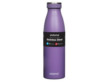 Sistema Hydrate Edelstahl-Thermosflasche 500 ml lila