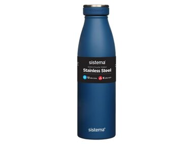 Sistema Hydrate Edelstahl-Thermosflasche 500 ml blau