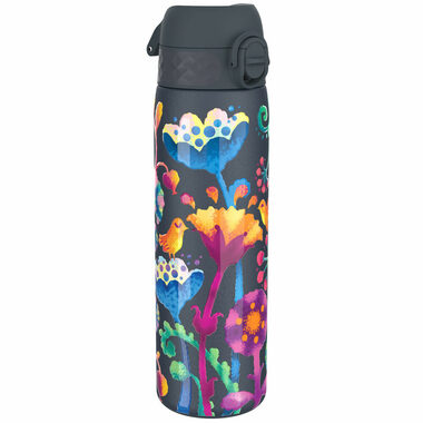 ion8 auslaufsichere Edelstahl-Thermosflasche mit Blumenmuster, 500 ml