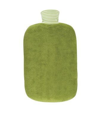 Hugo Frosch Kiwi - Eco Classic Comfort Wärmflasche mit Reißverschlussbezug aus Bio-Baumwolle - Grün