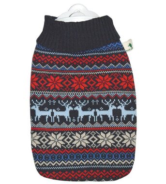 Hugo Frosch Classic 1,8L Thermoskanne mit Strickbezug - Norwegermotiv