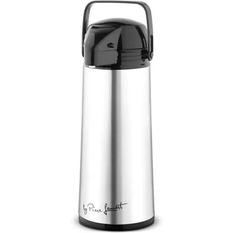 Lamart Pist Thermoskanne mit Pumpe 1900ml silber / Edelstahl