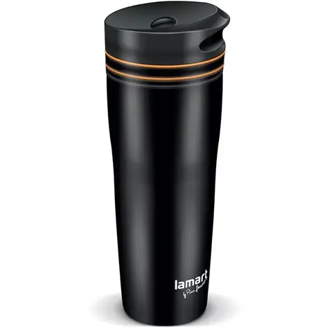 Lamart Manq Thermosbecher 360ml schwarz-orange