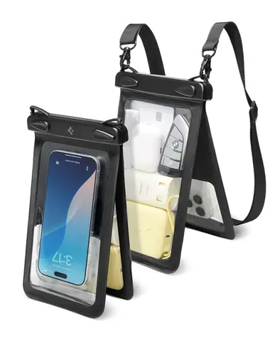 Spigen Aqua Shield Wasserdichte Hülle A603 schwarz / wasserdichte Universalhülle 