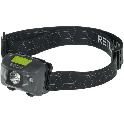 Retlux RPL 55 GRAU Stirnlampe 3W+2R / 100 lm / 3xAAA / IPX5