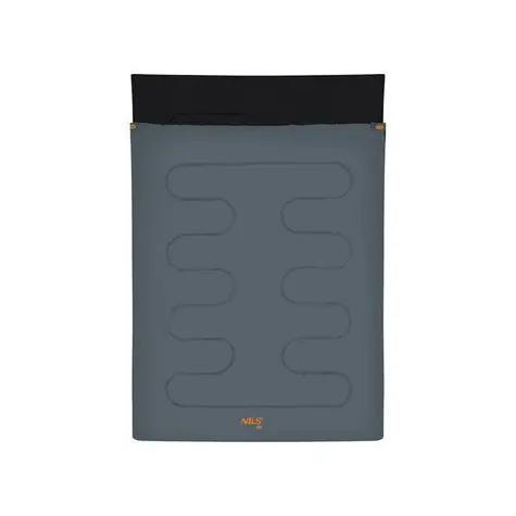 NILS Camp NC2001 grau / Doppelschlafsack / 190 + 30 cm x 150 cm / 12 °C | -4 °C