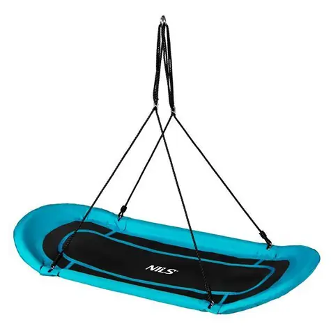NILS Camp NB5044 blau / Ovale Storchennestschaukel / Tragfähigkeit: 150 kg