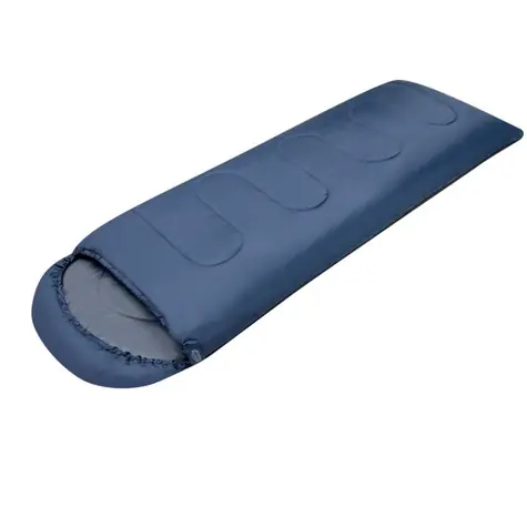 NILS Camp NC2107 blaugrau / Extralanger Schlafsack / 180+30 cm x 70 cm / 15 °C | 4 °C