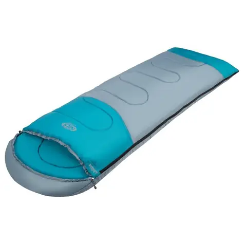 NILS Camp NC2008 grau/grün / Schlafsack / 175+30 x 75 cm / 12 °C | -2 °C