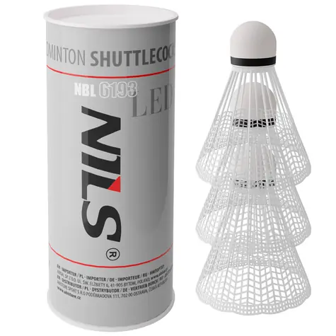 NILS NBL6193 Badmintonbälle mit LED, 3 Stück.