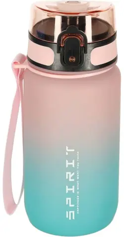 KIK Wasserflasche 600 ml pink blau