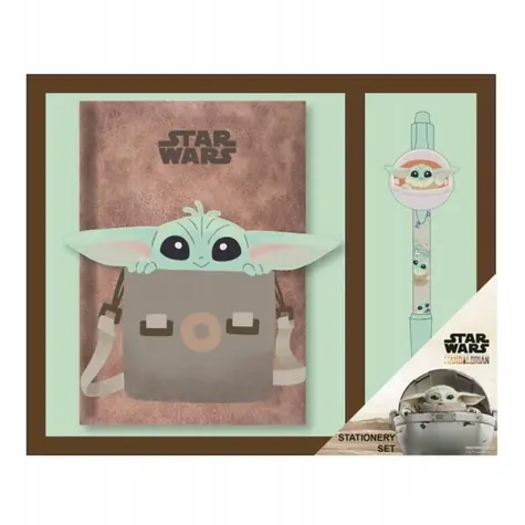 Cerdá Star Wars The Mandalorian Schreibwarenset Grogu / Tagebuch + Zubehörset