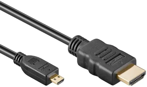 Kabel mit Ethernet, HDMI (M) - microHDMI (M) / 2m / High Speed