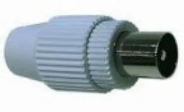 PremiumCord TV-Antennenstecker IEC gerade-M, 75 Ohm