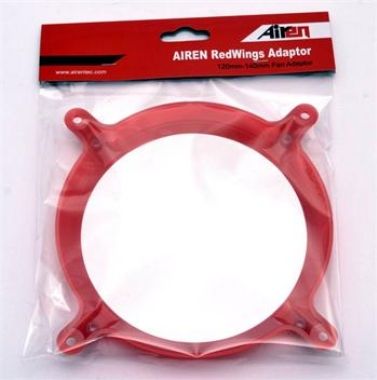 Airen RedWings Adapter Adapter zur Befestigung eines 140-mm-Lüfters an einer 120-mm-Halterung / rot