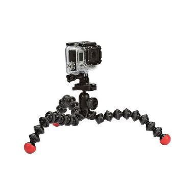 JOBY Action-Stativ mit GoPro Halterung / Dreibeinstativ / Schwarz-Rot