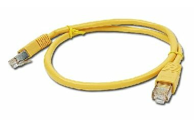 Gembird FTP CAT5E 0,5 m / Patchkabel / geschirmt mit Schutz und Geflecht / gelb