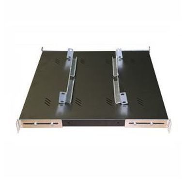 Triton Regal mit Perforation 1HE/550mm (RAB- UP-550-A4) schwarz / Tragkraft 80kg
