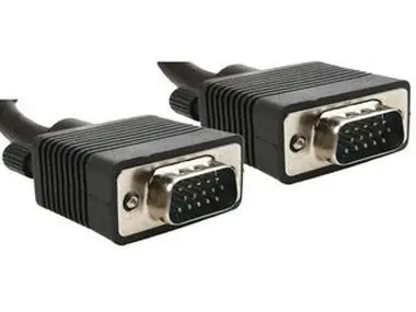 Gembird VGA HD-Kabel 15-Pin-Stecker/15-Pin-Stecker 15 m schwarz / doppelt geschirmt mit Ferriten