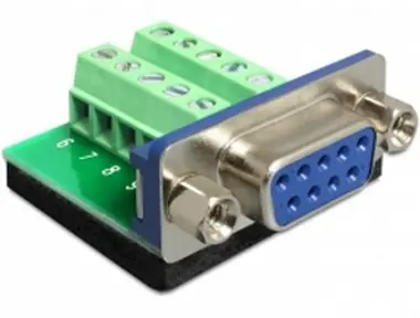 DeLock Adapter D-Sub 9 Buchse > Klemmenblock 10 Pins