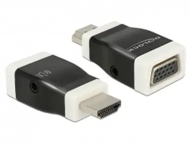 DeLock Adapter HDMI-A Stecker > VGA Buchse mit Audio