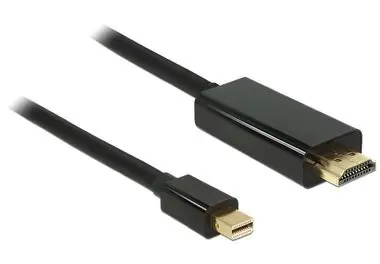 DeLock Kabel Mini Displayport 1.2 Stecker auf High Speed HDMI A Stecker 4K 1 m