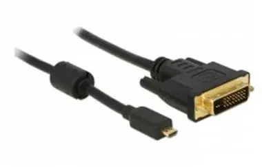DeLock HDMI Kabel Micro-D Stecker > DVI 24+1 Stecker / 2 m