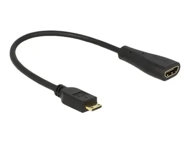 DeLock Cable High Speed HDMI mit Ethernet - Mini-C-Stecker > A-Buchse