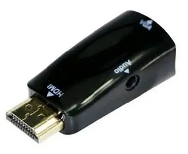 C-tech Kabel HDMI zu VGA + Audio MF / Schwarz