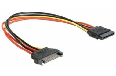 C-tech Kabel SATA-Stromverlängerung / 30 cm