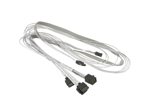 SuperMicro CBL-SAST-0556 / SAS3 Cable SFF-8643 (Mini-SAS-HD) auf 4 x SATA mit Seitenbandsignalen 75-90 cm