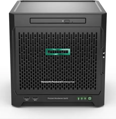 HPE ProLiant MicroServer Gen10 / AMD Opteron X3216 1,6 GHz / 8 GB / 4X LFF HDD / 2xGLAN / 200 W / Ohne Betriebssystem
