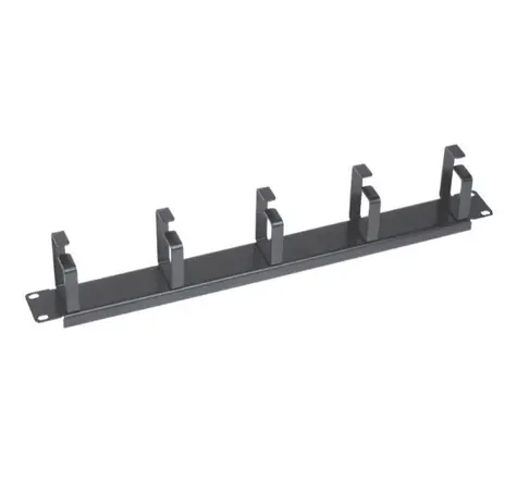 Xtendlan Binding Panel 1U schwarz - Griffhöhe 70mm / 5 Metallgriffe