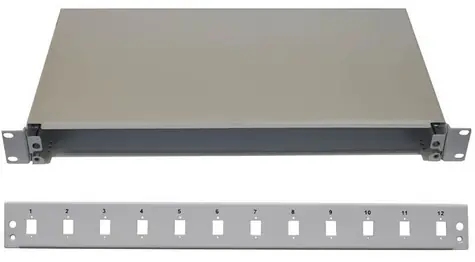 OEM Optikwanne 12xsc simplex grau / inkl. Kartusche