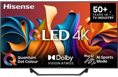 55" Hisense 55A7NQ schwarz / UHD / QLED / HDMI / USB / CI+ / LAN / WLAN / DVB-T2&C&S2 / 20W Lautsprecher