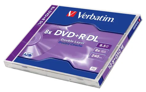 Verbatim DVD+ R DoubleLayer 8,5 GB 1 Stück / 8x / Jewel