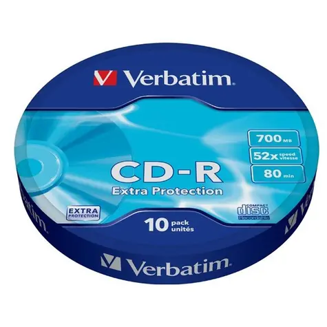 Verbatim CD- R 700 MB 10 Stück / 52x / WRAP EXTRA PROTECTION 