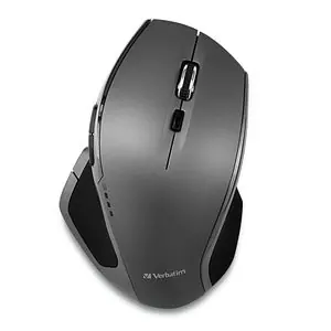 Verbatim DELUXE grau / Kabellose optische Maus / 1600DPI / 2xAA