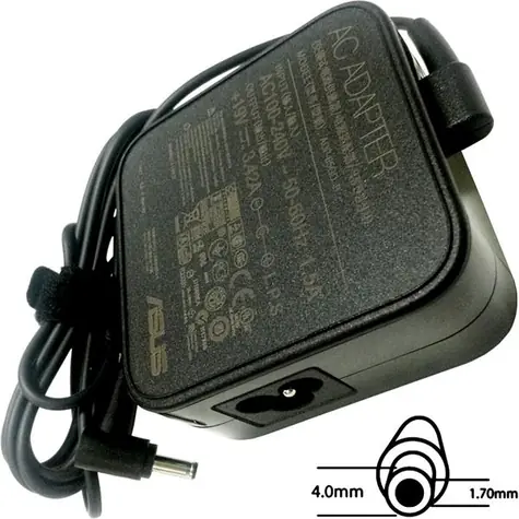 Asus AC-Adapter für F302LJ, P302LJ, R301LJ und X302LJ / 65 W / 19 V / 3-polig 4,0 x 1,7 mm / Ohne Netzkabel