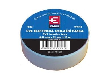 OEM -Isolierband aus PVC, 15 mm/10 m, weiß