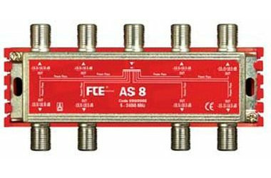 FTE -Splitter AS 8, Bereich 5-2400 MHz, F-Stecker