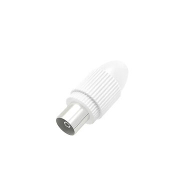 HAMA 205214 Stecker Koax IEC-Buchse gerade weiß 
