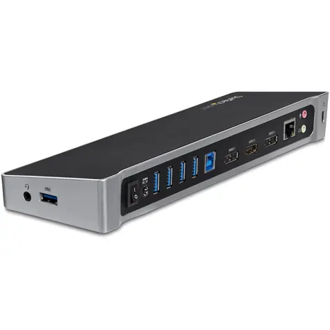 StarTech Triple Video - Dockingstation für Laptops / 2x DP / USB / Mini-Buchse 3,5 mm / LAN