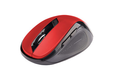 C-tech WLM-02 schwarz-rot / Kabellose Maus / 1600DPI / 6 Tasten / USB-Nano-Empfänger