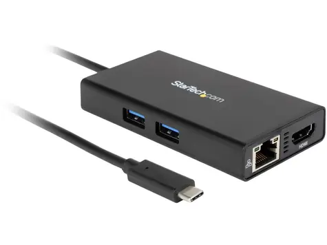 StarTech USB-C - Dockingstation für Laptops / 4K HDMI / LAN / 2x USB 3.0