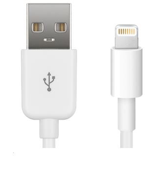 MicroConnect Datenkabel USB - Lightning / 1m / weiß