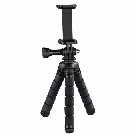 HAMA Flex 2in1 14cm schwarz / Mini-Stativ für Smartphone und GoPro Kameras