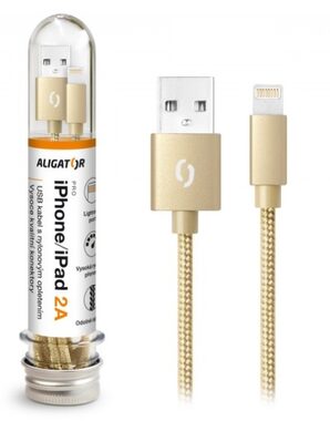 Aligator TUBA 2A Ladekabel Lightning Gold
