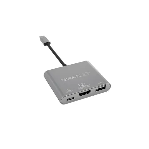 Terratec verbindet C3 / USB Typ-C mit Typ-C PD & HDMI & USB3.0-Adapter