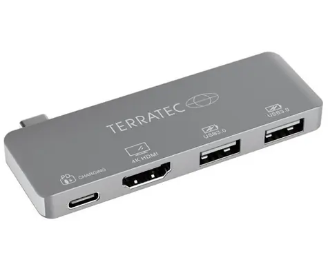 Terratec verbindet C4 / USB Typ-C mit Typ-C PD & HDMI & 2x USB3.0-Adapter